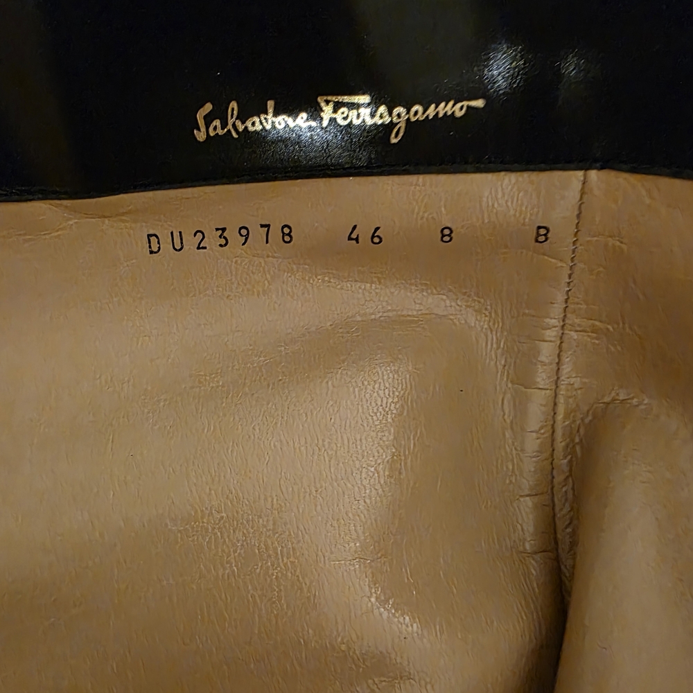 Salvatore Ferragamo Black Over the Knee Boots - Picture 4 of 6